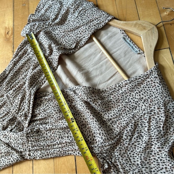 Abercrombie & Fitch Sz MT Cheetah Neutral Wrap Dress - Picture 11 of 12